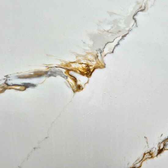 a close-up of Palissandro White Printed Quartz